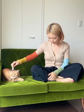 「note et silence （ノートエシロンス）のアイテム（パンツ）」を使った、ありささん（レディース・158cm）の夏コーディネート