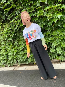 「note et silence （ノートエシロンス）のアイテム（パンツ）」を使った、ありささん（レディース・158cm）の秋コーディネート