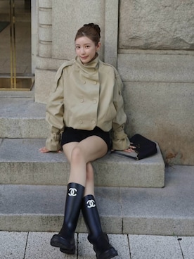 「CHANEL（シャネル）のアイテム」を使った、miwoさん（レディース・154cm）の秋コーディネート