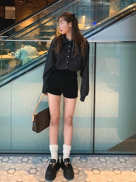 「カーディガン」｜miwoさん（レディース・154cm）の秋コーディネート