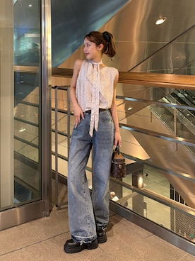 「AMELY（エミリー）のアイテム」を使った、miwoさん（レディース・154cm）の夏コーディネート