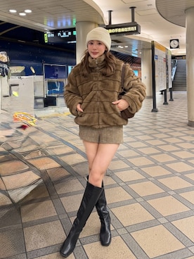 miwoさん（レディース・154cm）の冬コーディネート