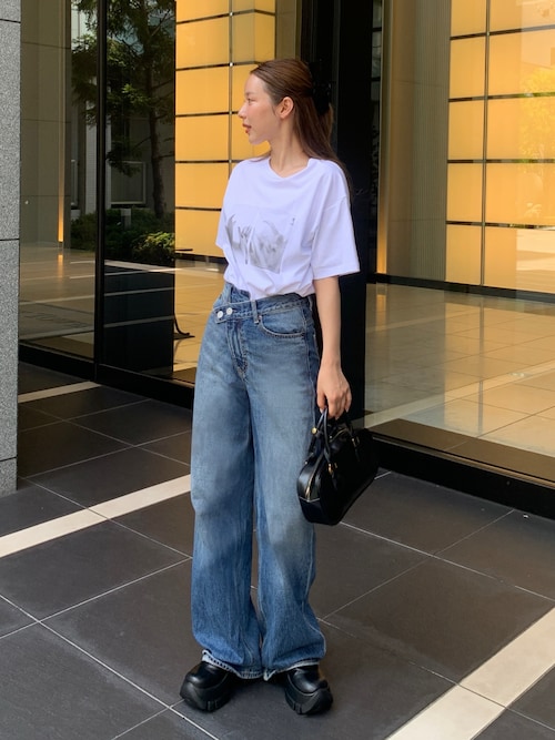 MOUSSY ジーンズ デニム デニムパンツ CROSS WAIST WIDE