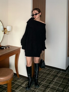 miwoさん(レディース・154cm)の冬コーディネート