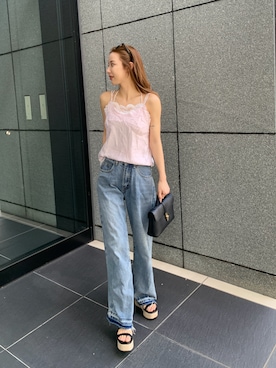 「VIS（ビス）のアイテム（バッグ）」を使った、miwoさん（レディース・154cm）の夏コーディネート