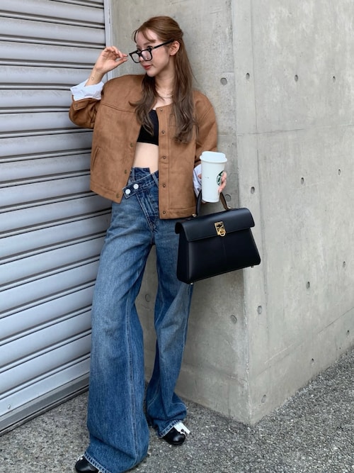 MOUSSY（マウジー） ジーンズ デニム デニムパンツ CROSS WAIST WIDE