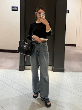 「秋服」｜「アイテム（サンダル）」を使った、miwoさん（レディース・154cm）の秋コーディネート