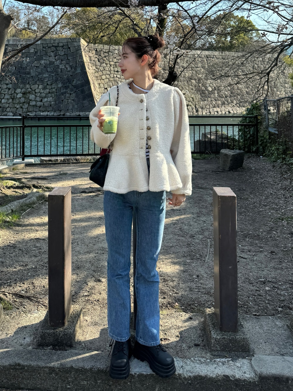 ペプラムボアジャケット 週末限定価格】セルフォード ボアペプラム