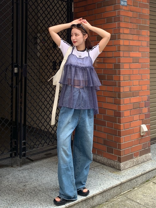 セール】【mily bilet】大人の華やぎレイヤードアイテム。ラメチュール