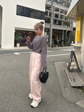 「Coming soon…」｜「アイテム（アクセサリー）」を使った、miwoさん（レディース・154cm）の春コーディネート