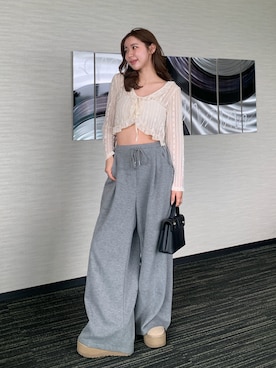 「VIS（ビス）のアイテム（バッグ）」を使った、miwoさん（レディース・154cm）の春コーディネート