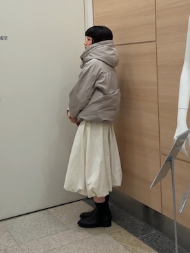 「URBAN RESEARCH」｜夏海さん（レディース・153cm）の秋コーディネート