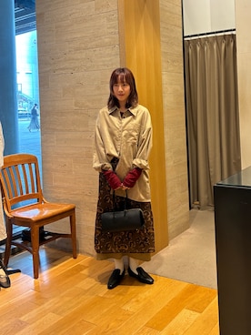「アイテム（ローファー）」を使った、夏海さん（レディース・153cm・20代）の夏コーディネート