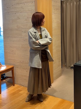 「アイテム（その他アウター）」を使った、夏海さん（レディース・153cm・20代）の秋コーディネート