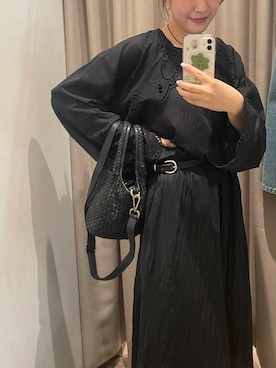「URBAN RESEARCH（アーバンリサーチ）のアイテム（ワンピース）」を使った、夏海さん（レディース・153cm）の夏コーディネート
