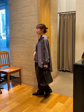 「アイテム（ローファー）」を使った、夏海さん（レディース・153cm・20代）の夏コーディネート