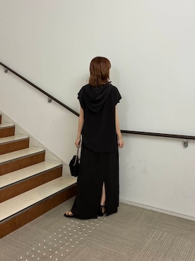 「最旬サンダルスタイル」｜夏海さん（レディース・153cm）の夏コーディネート