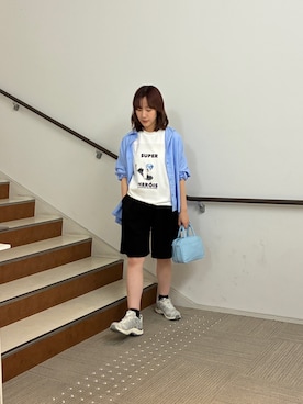 「RODE SKO（ロデスコ）のアイテム」を使った、夏海さん（レディース・153cm）の夏コーディネート
