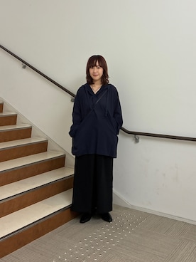 「きれいめ派カットソー」｜夏海さん（レディース・153cm）の夏コーディネート