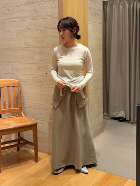 夏海さん(レディース・153cm)の春コーディネート