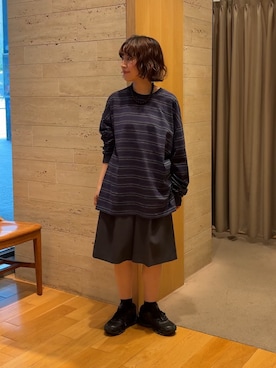「Wide Dad（ワイドダッド）のアイテム」を使った、夏海さん（レディース・153cm）の夏コーディネート