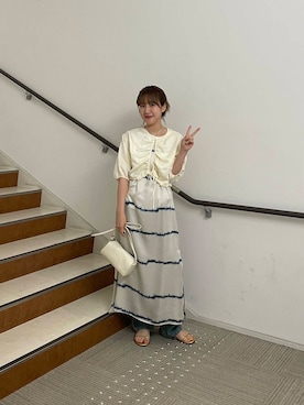 「URBAN RESEARCH（アーバンリサーチ）のアイテム（ワンピース）」を使った、夏海さん（レディース・153cm）の夏コーディネート