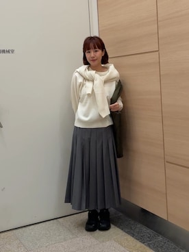 「秋のシャツ着こなし術」｜夏海さん（レディース・153cm）の秋コーディネート