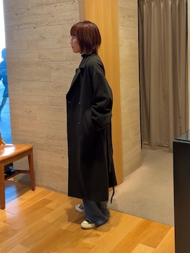 「アイテム（チェスターコート）」を使った、夏海さん（レディース・153cm・20代）の秋コーディネート