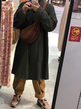 「markaware（マーカウェア）のアイテム（その他アウター）」を使った、ポッチャマさん（メンズ・165cm）の秋コーディネート