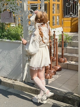 「one after another NICE CLAUP（ワンアフターアナザーナイスクラップ）のアイテム」を使った、み ゃ ー ゆさん（レディース・155cm）の夏コーディネート