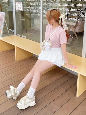 「アイテム（その他）」を使った、み ゃ ー ゆさん（レディース・155cm）の秋コーディネート