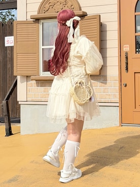 「idem（イデム）のアイテム（トップス）」を使った、み ゃ ー ゆさん（レディース・155cm）の春コーディネート