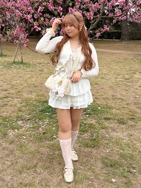 「Loueme（ルエム）のアイテム」を使った、み ゃ ー ゆさん（レディース・155cm）の春コーディネート
