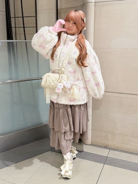 「RANDA（ランダ）のアイテム」を使った、み ゃ ー ゆさん（レディース・155cm）の冬コーディネート