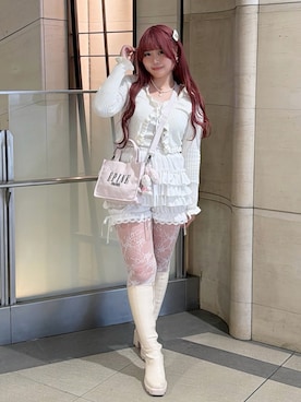 「アイテム（キャミソール）」を使った、み ゃ ー ゆさん（レディース・155cm）の春コーディネート