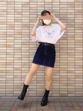 Wego ウィゴー の Wego インディゴデニムタイトミニスカート デニムスカート Wear