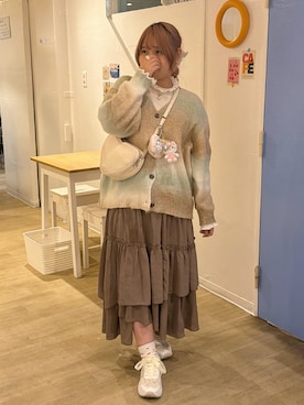 「Ambre Neige（アンブルネージュ）のアイテム」を使った、み ゃ ー ゆさん（レディース・155cm）の春コーディネート