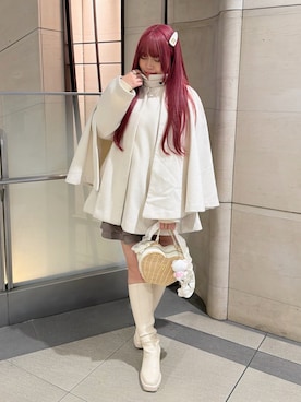 「idem（イデム）のアイテム」を使った、み ゃ ー ゆさん（レディース・155cm）の冬コーディネート