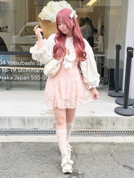「アイテム（ソックス/靴下）」を使った、み ゃ ー ゆさん（レディース・155cm）の秋コーディネート