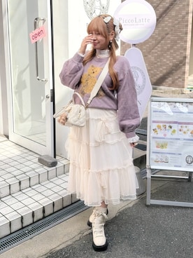 「アイテム（その他）」を使った、み ゃ ー ゆさん（レディース・155cm）の秋コーディネート