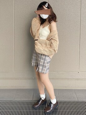 キャミソールを使った 秋コーデ の人気ファッションコーディネート 年齢 15歳 19歳 Wear