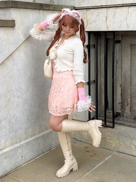 「アイテム（その他）」を使った、み ゃ ー ゆさん（レディース・155cm）の秋コーディネート