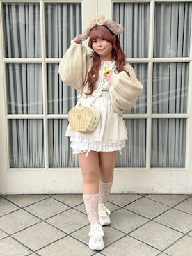 「Treat urself（トリートユアセルフ）のアイテム」を使った、み ゃ ー ゆさん（レディース・155cm）の春コーディネート