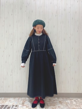 「シースルー」｜「アイテム（その他シューズ）」を使った、kaniさん（レディース・155cm）の秋コーディネート