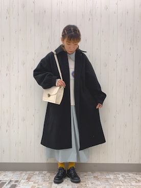 「レースアップシューズ」｜「アイテム（その他アウター）」を使った、kaniさん（レディース・155cm）の秋コーディネート