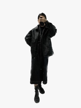「MOUSSY（マウジー）のアイテム（ライダースジャケット）」を使った、ひっかさん（レディース・166cm）の秋コーディネート