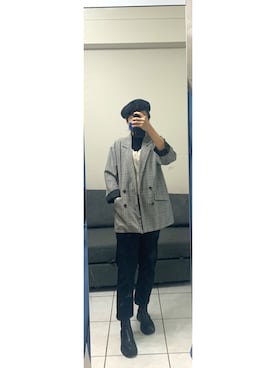 「Heather（ヘザー）のアイテム（ベスト）」を使った、ひっかさん（レディース・166cm）の秋コーディネート