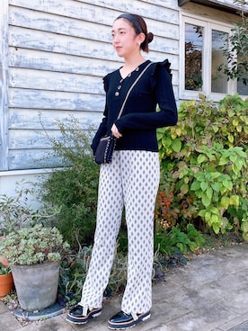 「WEGO（ウィゴー）のWEGO/ワイドカチューシャ（カチューシャ）」を使った、りこさん（レディース・157cm）の秋コーディネート