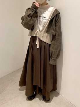 かとういおりさん（レディース・153cm）の冬コーディネート