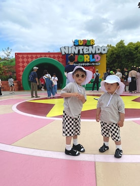 tai_tenさんの「ナイキ サンレイ プロテクト 2 キッズサンダル / Nike Sunray Protect 2 Baby/Toddler Sandals<8-16cm 展開>」を使ったコーディネート